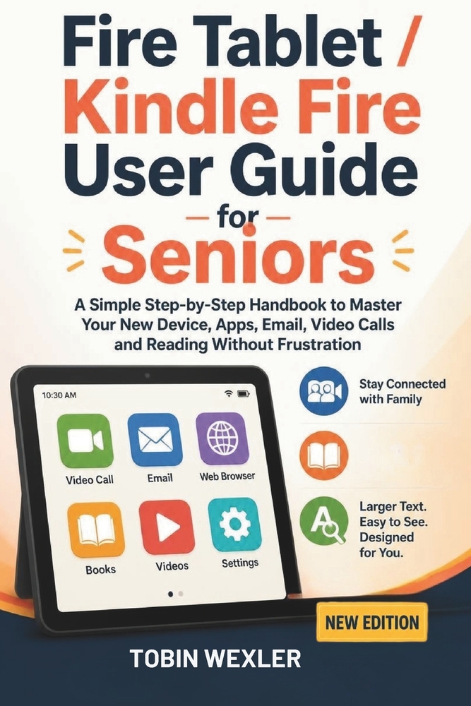 Fire Tablet / Kindle Fire User Guide for Seniors: A Simple Step-by-Step Handbook to Master Your New Device, Apps, Email, Video Calls and Reading Witho cover