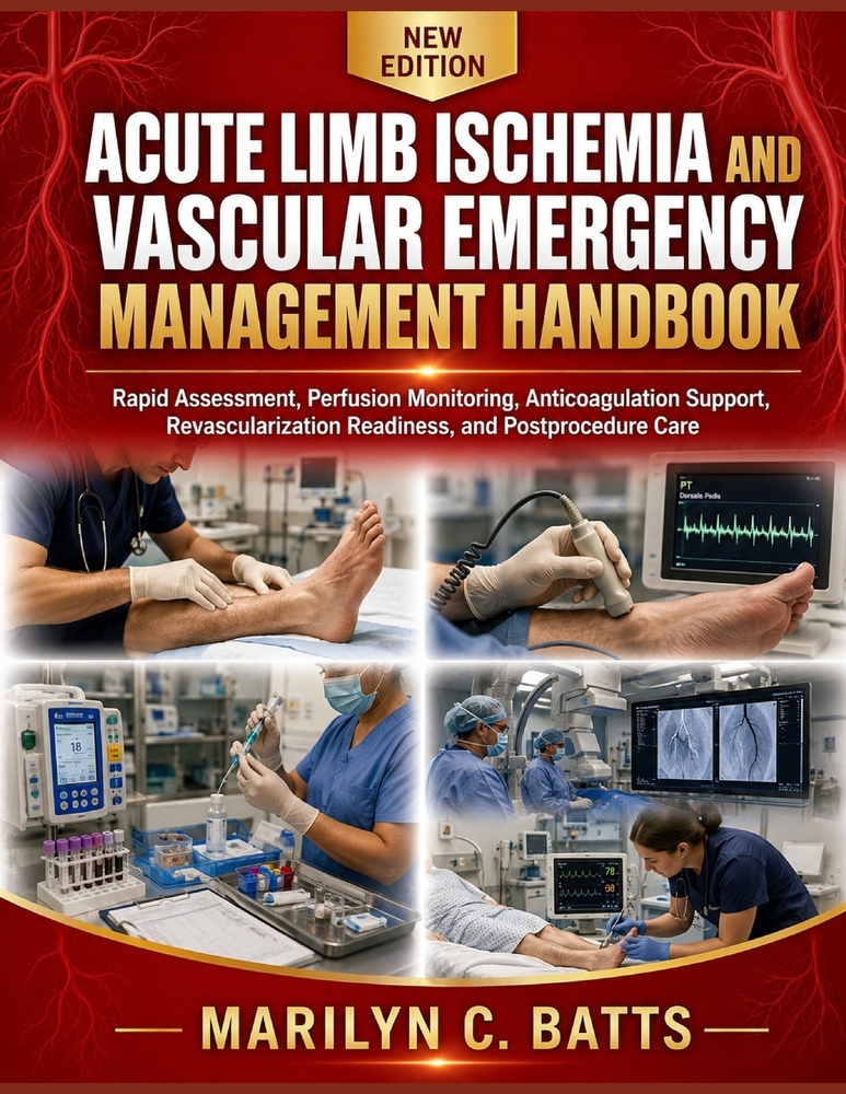 Acute Limb Ischemia and Vascular Emergency Management Handbook: Rapid Assessment, Perfusion Monitoring, Anticoagulation Support, Revascularization Rea cover