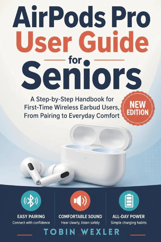 AirPods Pro User Guide for Seniors: A Step-by-Step Handbook for First-Time Wireless Earbud Users, From Pairing to Everyday Comfort cover