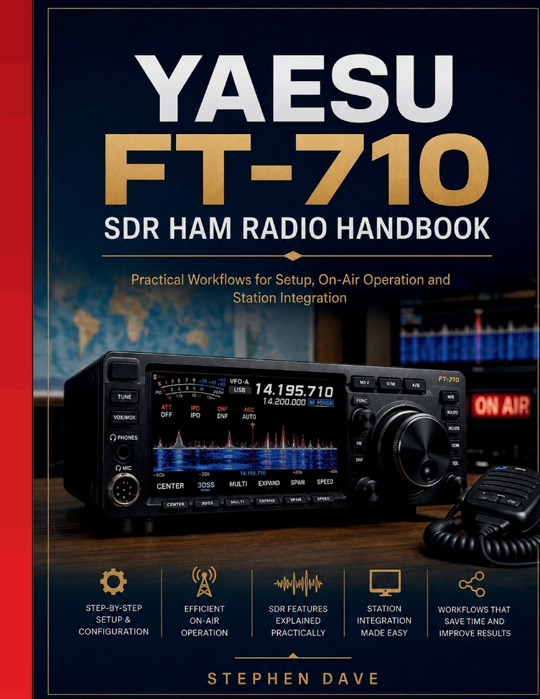 Yaesu Ft-710 Sdr Ham Radio Handbook: Practical Workflows for Setup, On-Air Operation and Station Integration cover