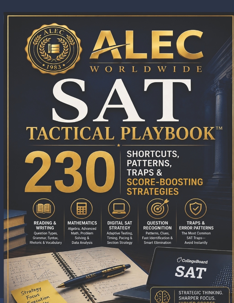 Alec SAT Tactical Playbook(tm): 125+ Shortcuts, Patterns, Traps & Score-Boosting Strategies cover