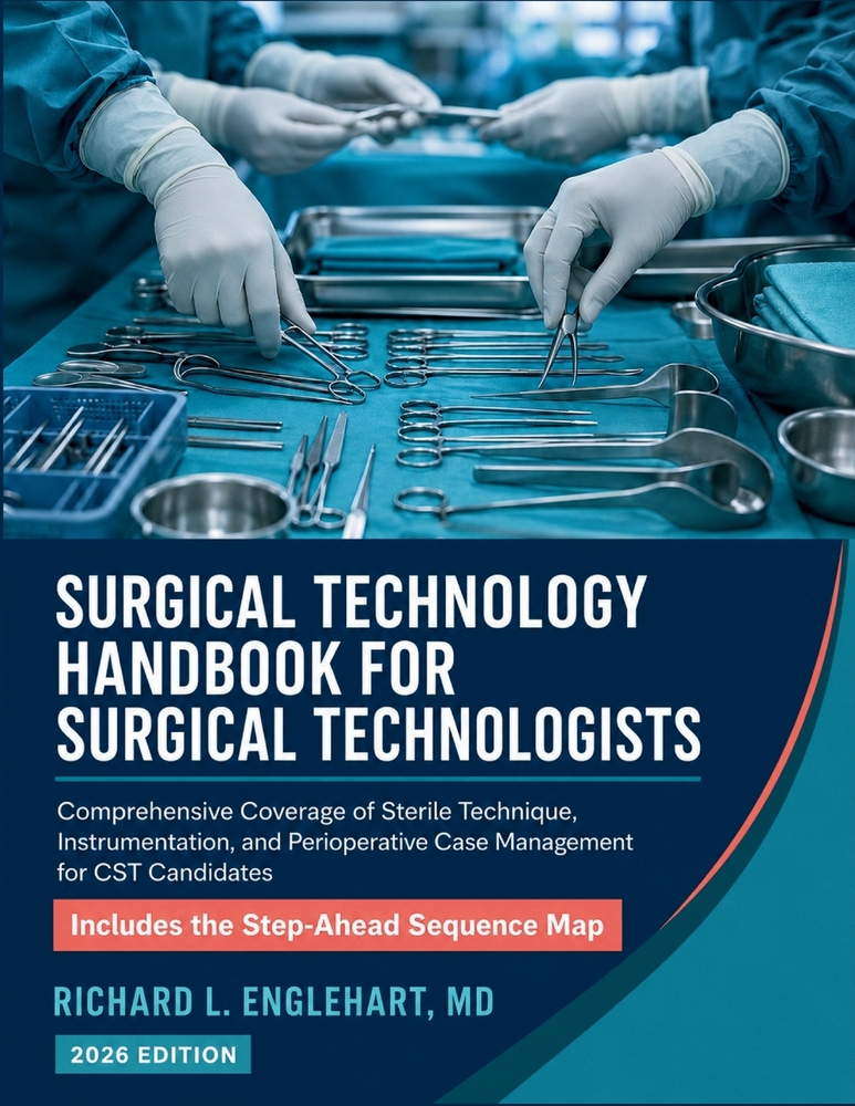 Surgical Technology Handbook for Surgical Technologists: Comprehensive Coverage of Sterile Technique, Instrumentation, and Perioperative Case Manageme cover