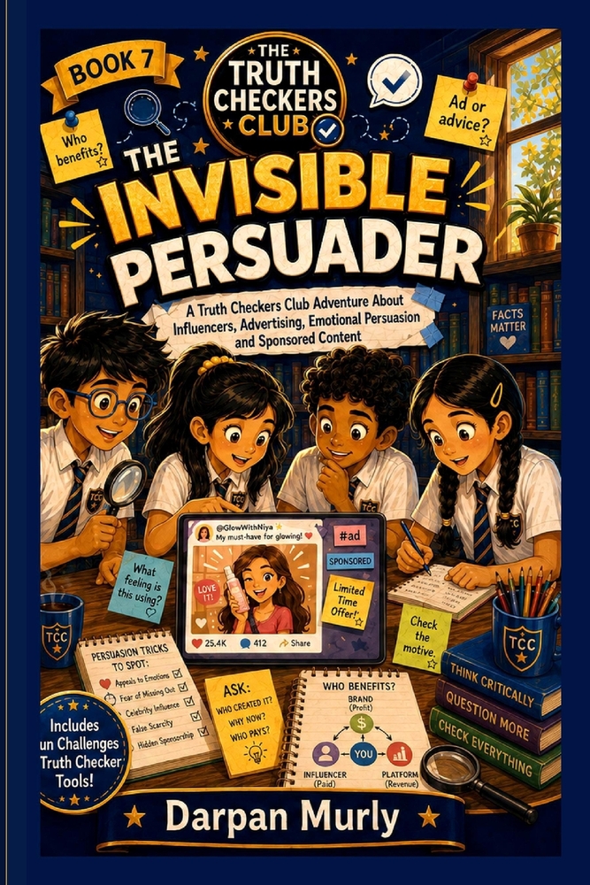 The Invisible Persuader: A Truth Checkers Club Adventure About Influencers, Advertising, Emotional Persuasion and Sponsored Content cover