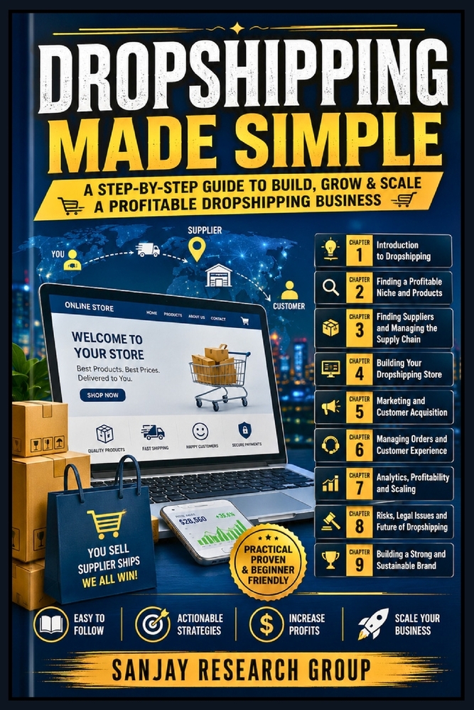 Dropshipping: A Step by Step Guide to Build Grow and Scale a Profitable Dropshipping Business cover