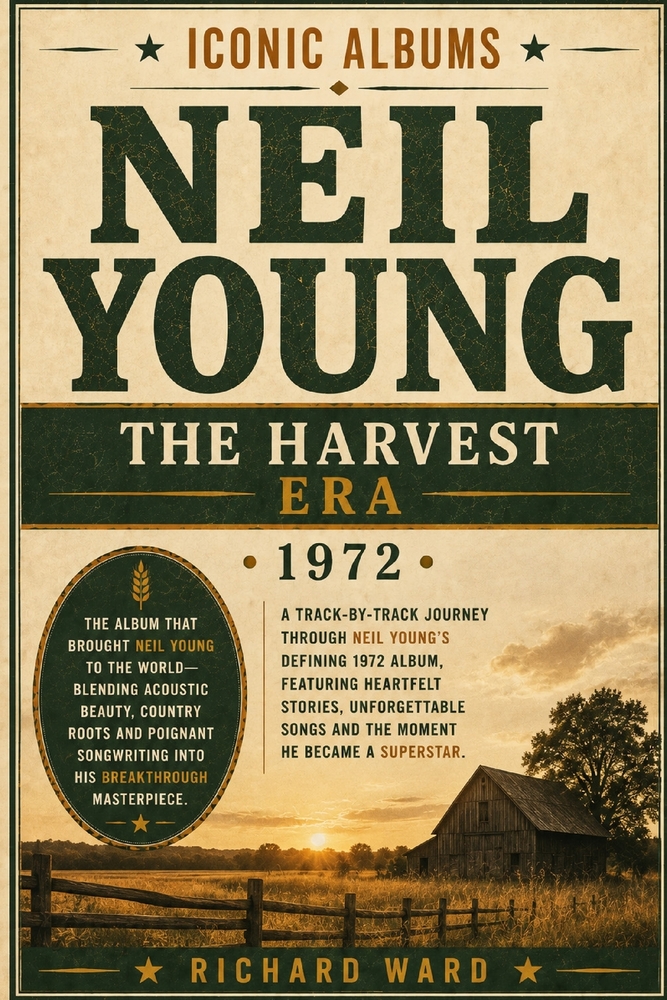 Iconic Albums Neil Young The Harvest Era (1972): A Track-by-Track Journey Through Neil Young's Defining 1972 Album Featuring Heartfelt Stories, Unforg cover
