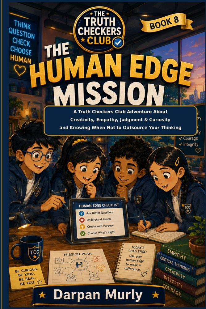 The Human Edge Mission: A Truth Checkers Club Adventure About Creativity, Empathy, Judgment, Curiosity and Knowing When Not to Outsource Your Thinking cover