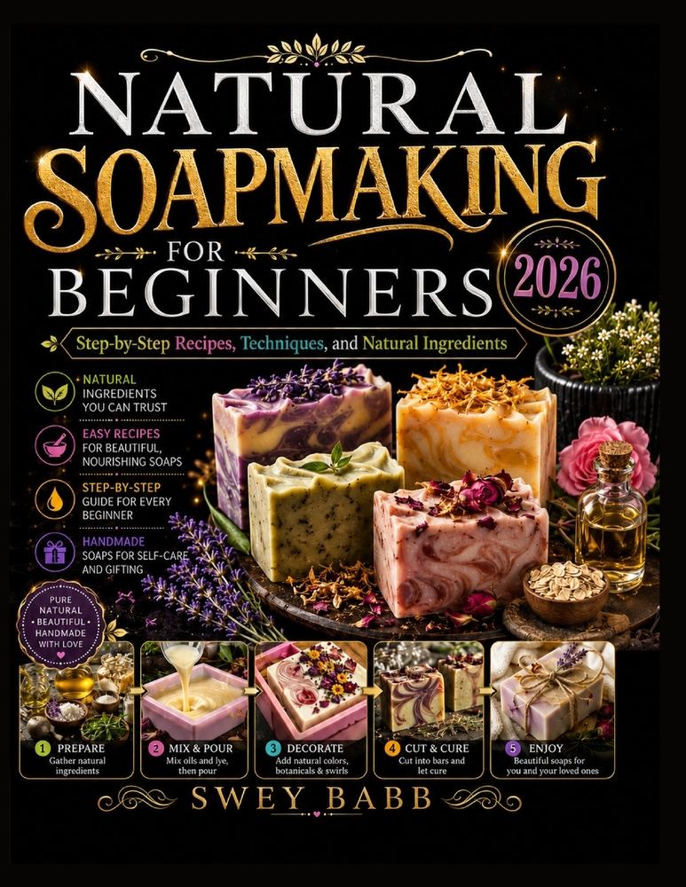 Natural Soapmaking for Beginners 2026: Step-by-Step Recipes, Techniques, and Natural Ingredients cover