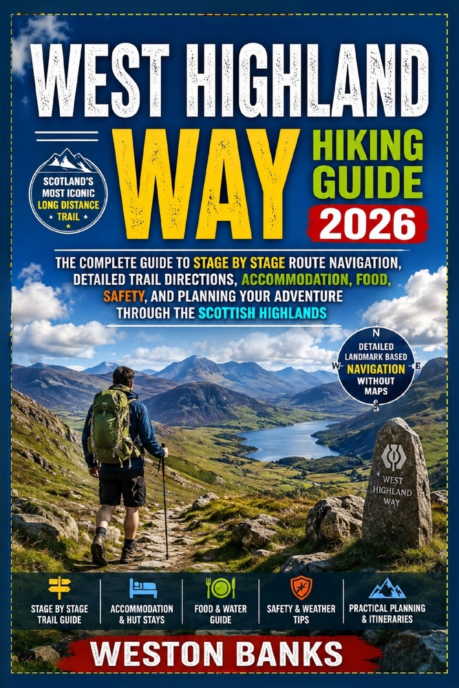 West Highland Way HIKING GUIDE 2026: A Complete Step by Step Guide to Route Navigation, Trail Planning, Essential Gear, Food Stops, Accommodation, and cover