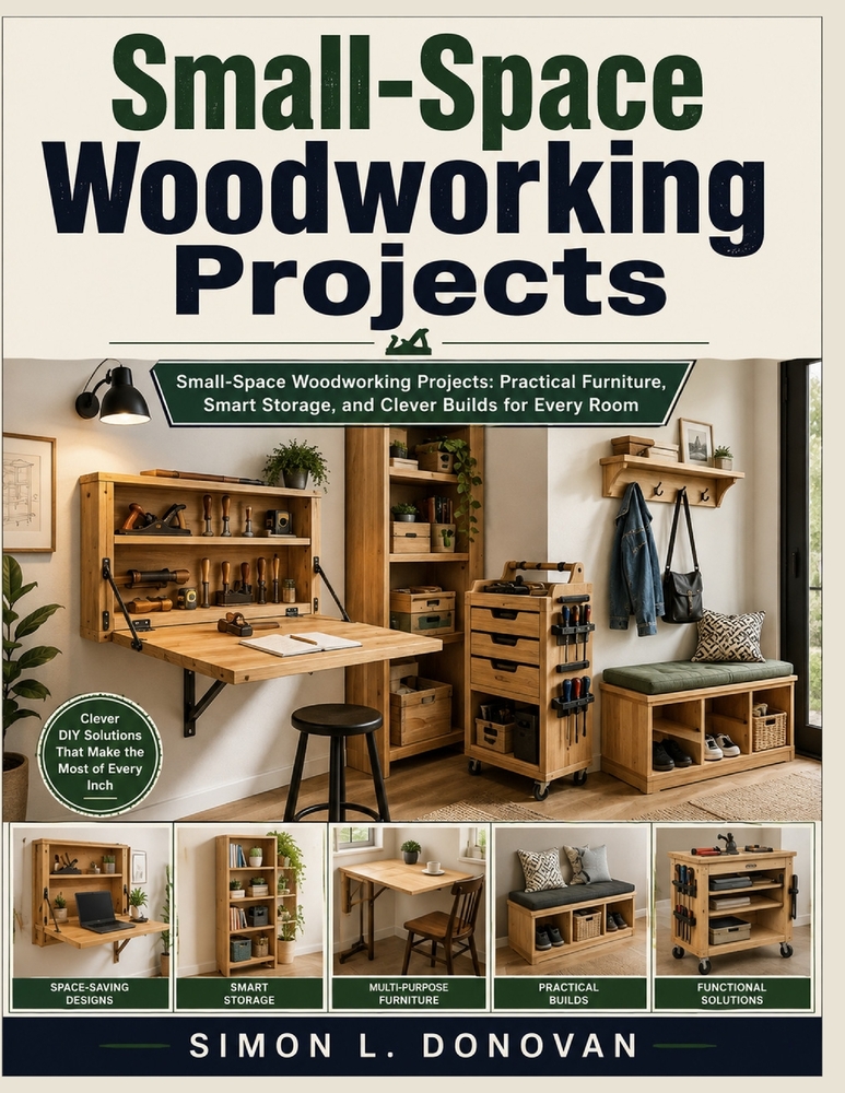 Small-Space Woodworking Projects: Small-Space Woodworking Projects: Practical Furniture, Smart Storage, and Clever Builds for Every Room cover