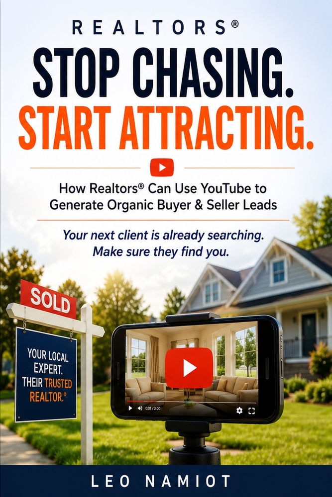 Realtors STOP CHASING REAL ESTATE LEADS: Blueprint for Attracting Buyers & Sellers Organically cover