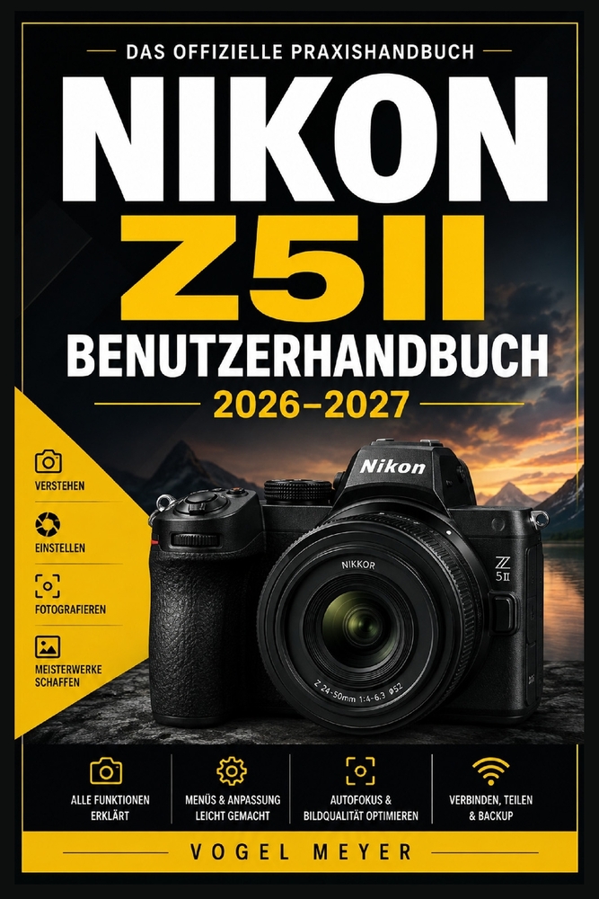 Nikon Z5ii Benutzerhandbuch 2026-2027: Praxisnaher Einstieg in Vollformatfotografie, Autofokus, Belichtung, Videoaufnahme, Bildstabilisierung und krea cover