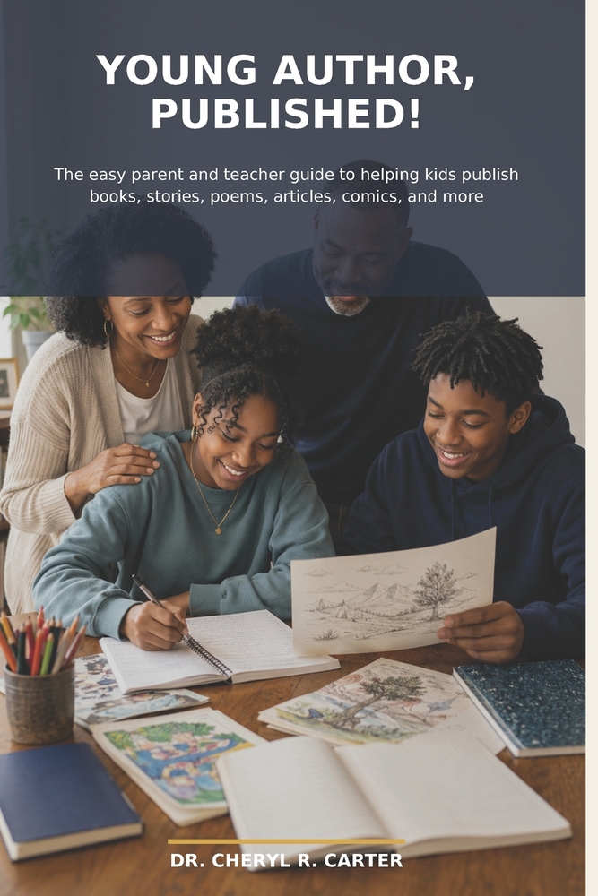Young Author, Published!: The Easy Parent and Teacher Guide to Helping Kids Publish Books, Stories, Poems, Articles, Comics, and More cover