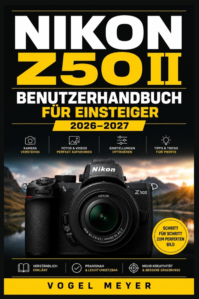 Nikon Z50ii Benutzerhandbuch Für Einsteiger 2026-2027: Praxisnaher Fotokurs mit EXPEED 7, 3D-Tracking, Motiverkennung, 4K-Video, Picture Control, Snap cover