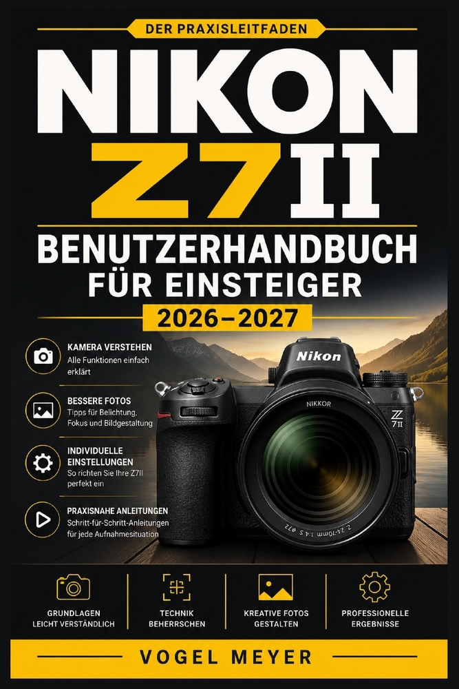 Nikon Z7ii Benutzerhandbuch Für Einsteiger 2026-2027: Praxiswissen zu spiegelloser Fotografie, Menüsteuerung, Autofokus, Belichtung und kreativen Aufn cover