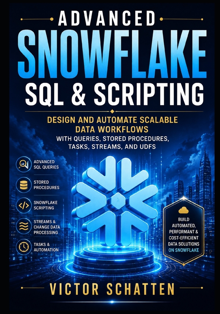 Advanced Snowflake SQL & Scripting: Design and Automate Scalable Data Workflows with Queries, Stored Procedures, Tasks, Streams, and UDFs cover