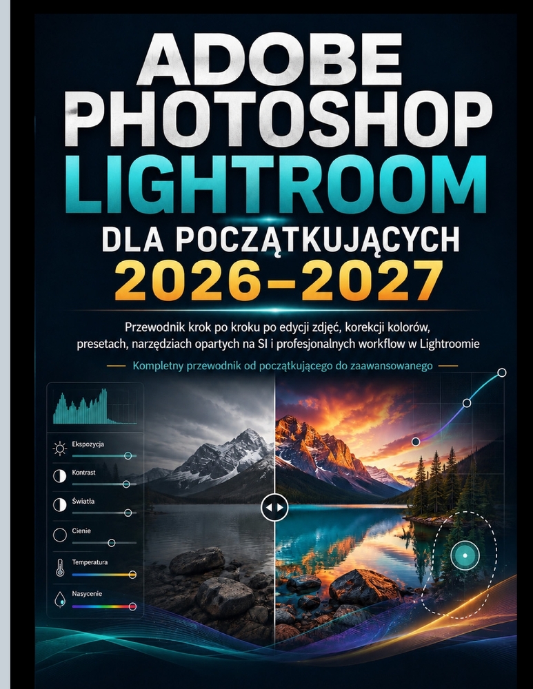 Adobe Photoshop Lightroom Dla PoczĄtkujĄcych 2026-2027: Przewodnik krok po kroku po edycji zdjęc, korekcji kolorów, Presety, narzę cover