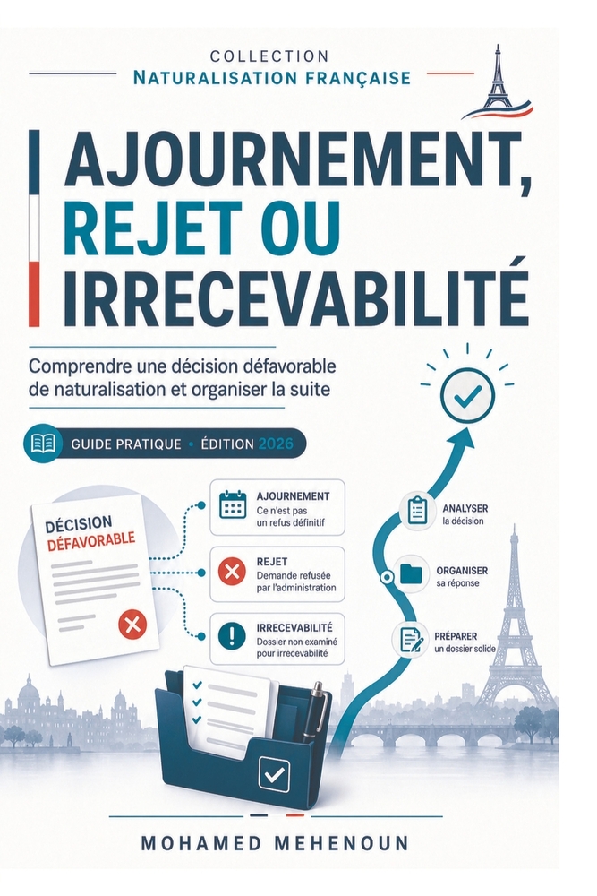 Ajournement, rejet ou irrecevabilité: Comprendre une décision défavorable de naturalisation et organiser la suite cover