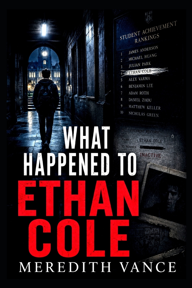 What Happened To Ethan Cole: A Dark Academia Mystery of a Missing Student, Buried Secrets and a University Conspiracy cover