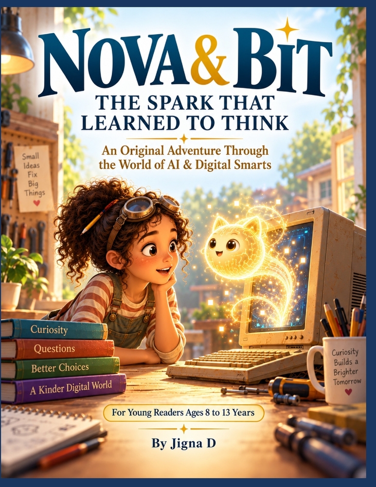 Nova & Bit: The Spark That Learned to Think: An Original Adventure Through the World of AI & Digital Smarts cover