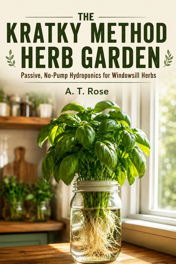 The Kratky Method Herb Garden: Passive, No-Pump Hydroponics for Windowsill Herbs cover