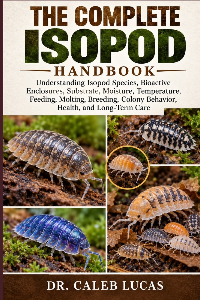 The Complete Isopod Handbook: Understanding Isopod Species, Bioactive Enclosures, Substrate, Moisture, Temperature, Feeding, Molting, Breeding, Colony cover