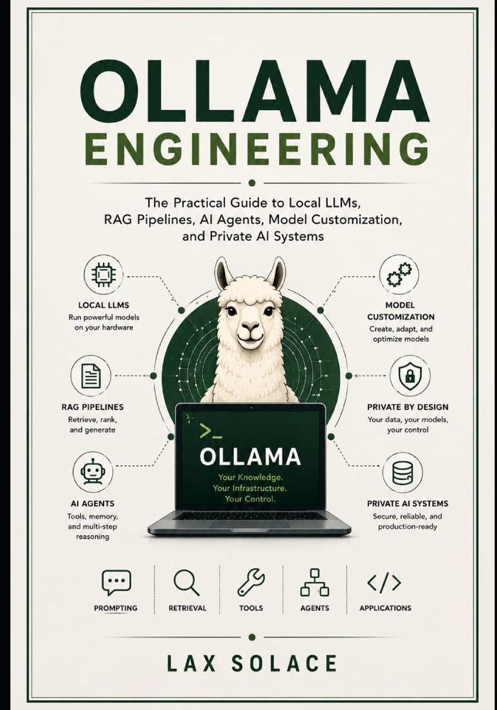 Ollama Engineering: The Practical Guide to Local LLMs, RAG Pipelines, AI Agents, Model Customization, and Private AI Systems cover