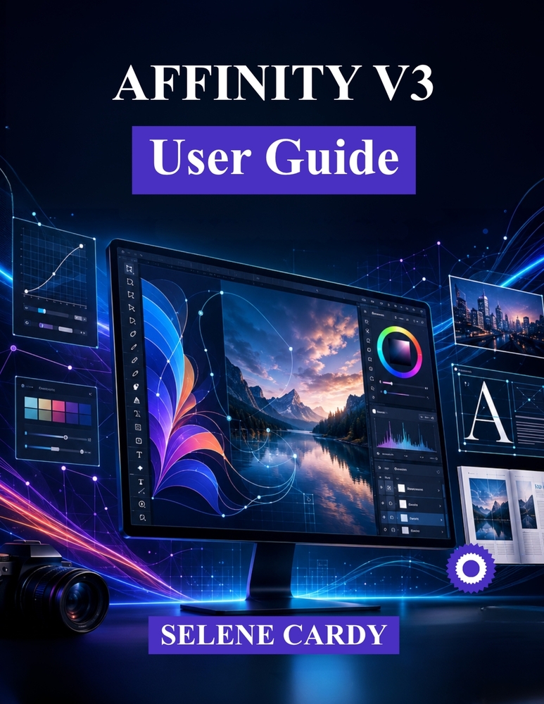 Affinity V3 User Guide: The Ultimate Beginner's Manual for Designing, Editing, and Publishing Like a Pro cover