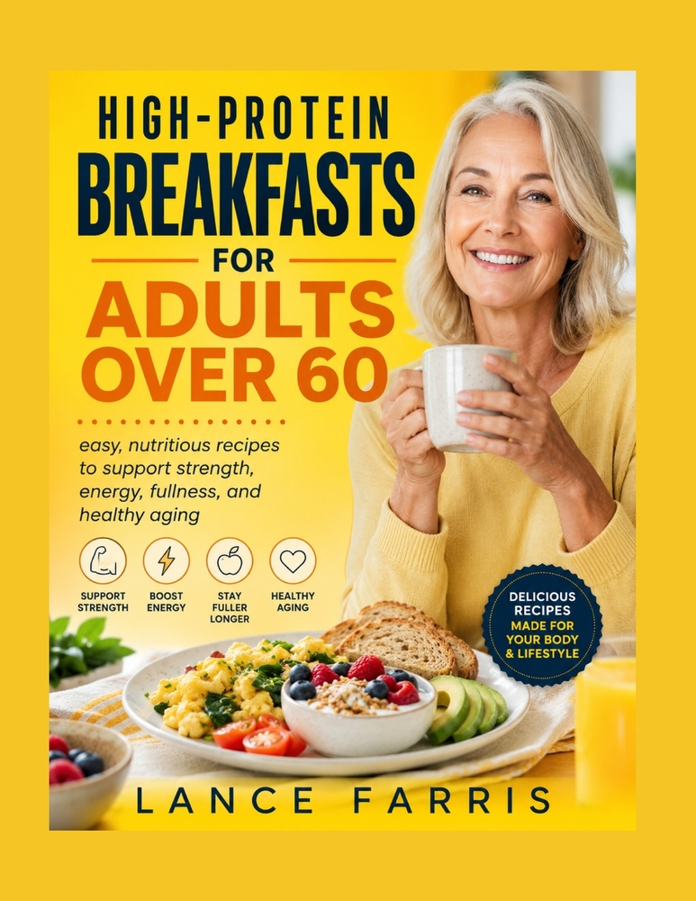 High-Protein Breakfasts for Adults Over 60: easy, nutritious recipes to support strength, energy, fullness, and healthy aging cover