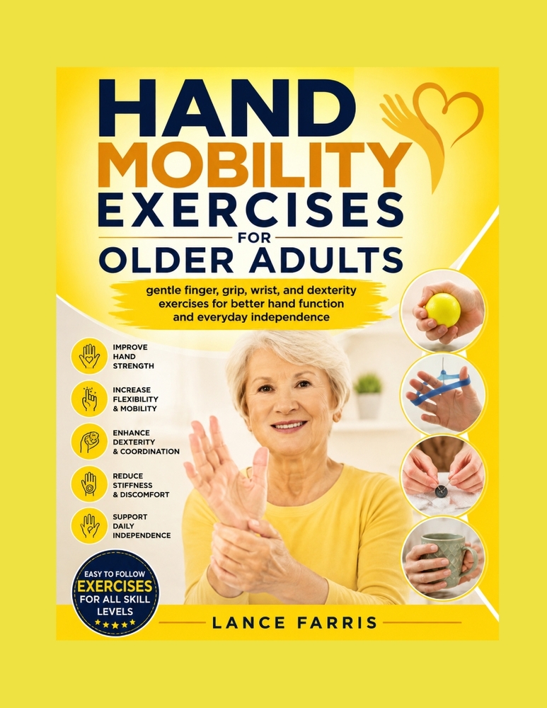 Hand Mobility Exercises for Older Adults: gentle finger, grip, wrist, and dexterity exercises for better hand function and everyday independence cover