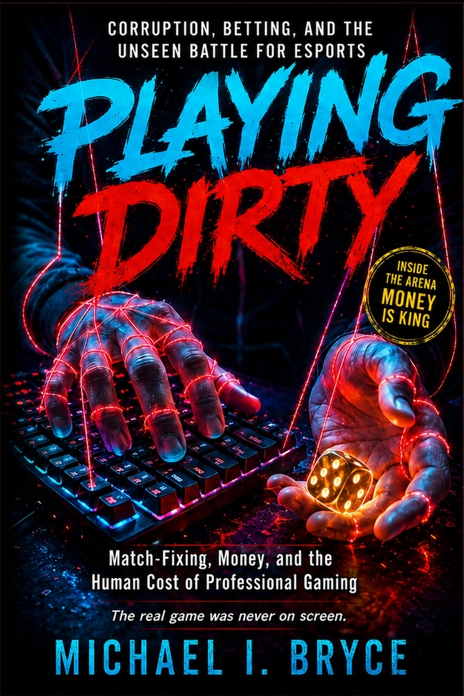 Playing Dirty: Corruption, Betting, and The Unseen Battle for Esports: Match-Fixing, Money, and the Human Cost of Professional Gaming. The real game w cover