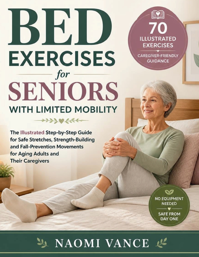 Bed Exercises for Seniors with Limited Mobility: The Illustrated Step-by-Step Guide for Safe Stretches, Strength-Building and Fall-Prevention Movement cover