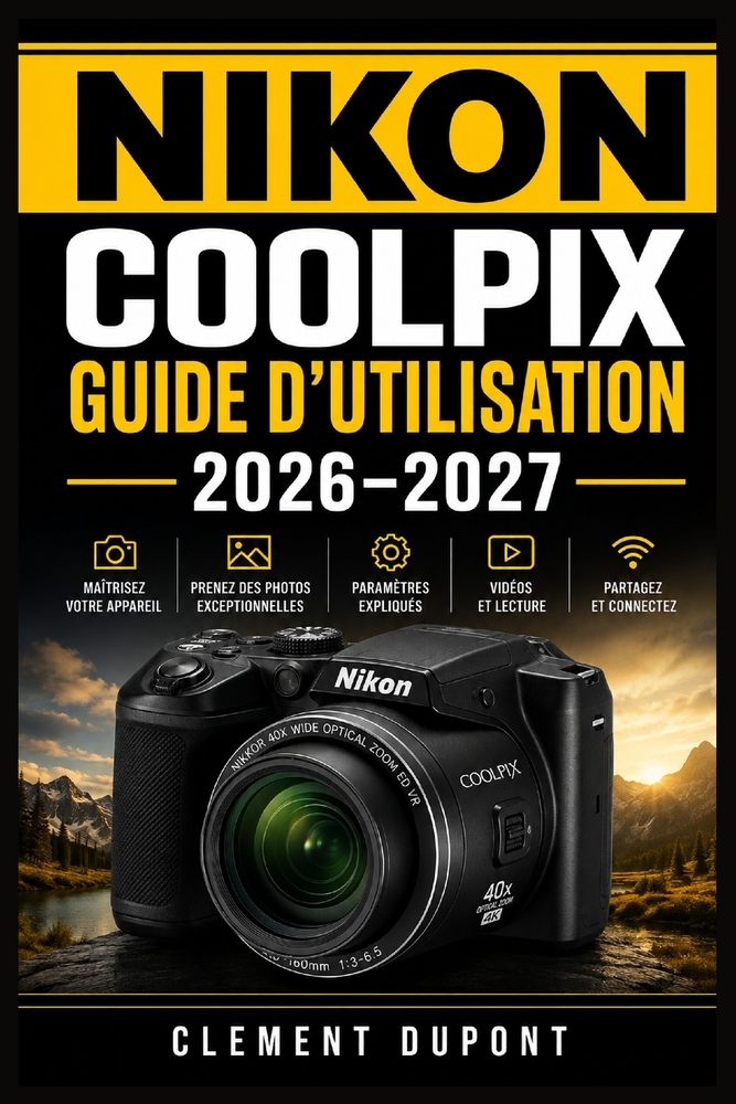 Nikon COOLPIX Guide d'utilisation 2026-2027: Réglages essentiels, photographie créative, vidéo, connectivité, entretien et dépannage pour débutants, v cover