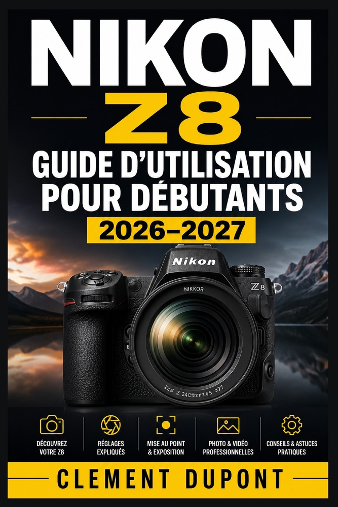 Nikon Z8 - Guide d'utilisation pour débutants 2026-2027: Maîtrisez votre boîtier plein format: exposition, mise au point, vidéo 8K, personnalisation e cover