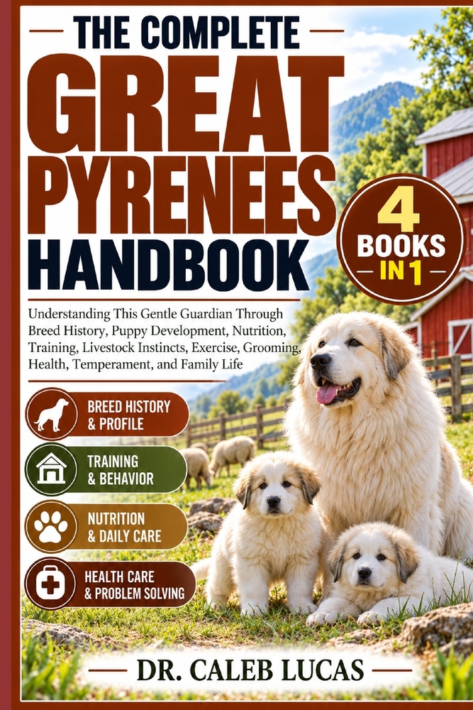 The Complete Great Pyrenees Handbook: Understanding This Gentle Guardian Through Breed History, Puppy Development, Nutrition, Training, Livestock Inst cover