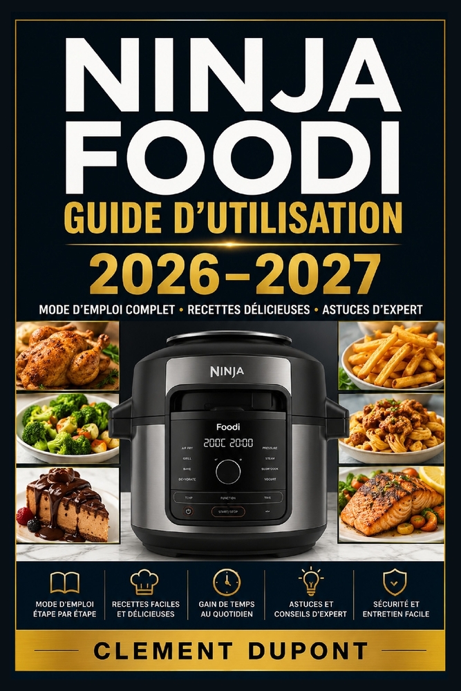 Ninja foodi guide d'utilisation 2026-2027: Maîtrisez la cuisson multifonction, les réglages essentiels, les recettes rapides et l'entretien quotidien cover