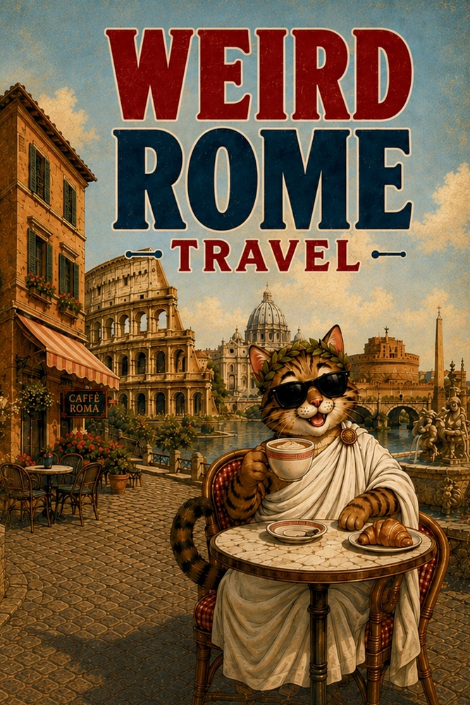 Weird Rome Travel: Ancient Gladiators, Secret Keyholes, Talking Statues, Cat Sanctuaries, Vatican Oddities, and Other Roman Nonsense cover