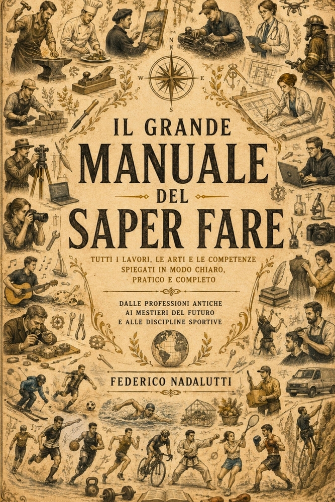Il Grande Manuale del Saper Fare: Mestieri, professioni, sport e abilità pratiche dalle basi cover
