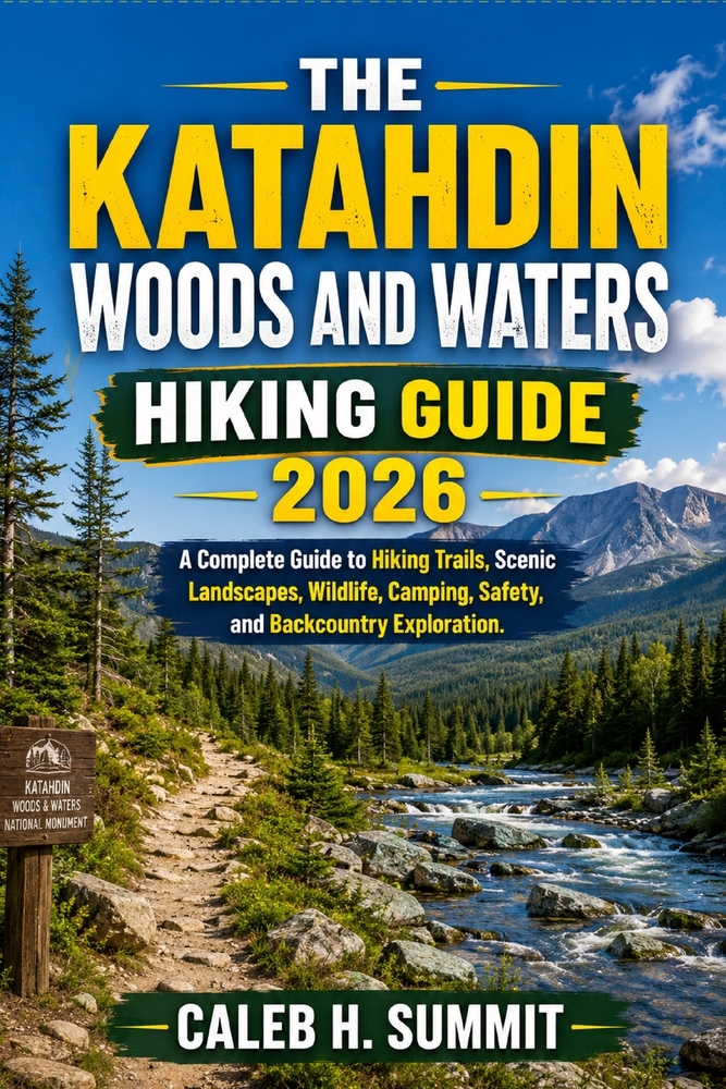 The Katahdin Woods and Waters Hiking Guide 2026: A Complete Guide to Hiking Trails, Scenic Landscapes, Wildlife, Camping, Safety, and Backcountry Expl cover