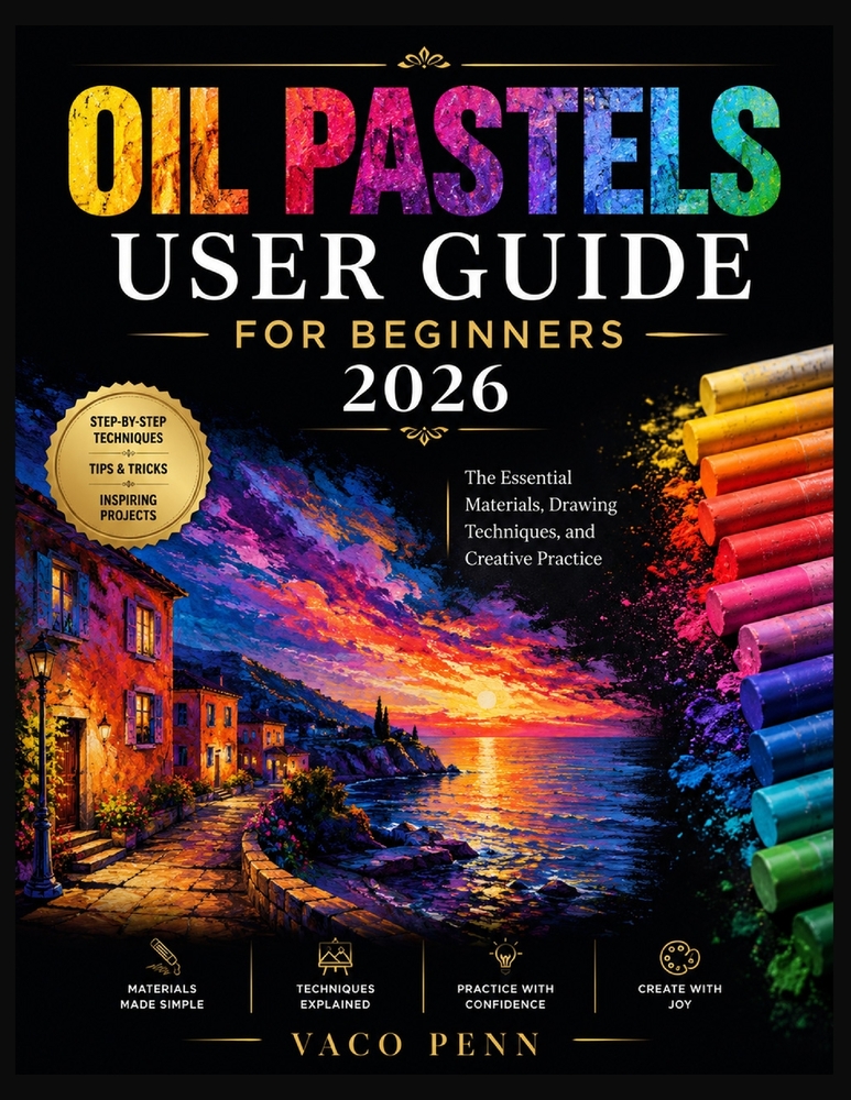 Oil Pastels User Guide for Beginners 2026: The Essential Materials, Drawing Techniques, and Creative Practice cover