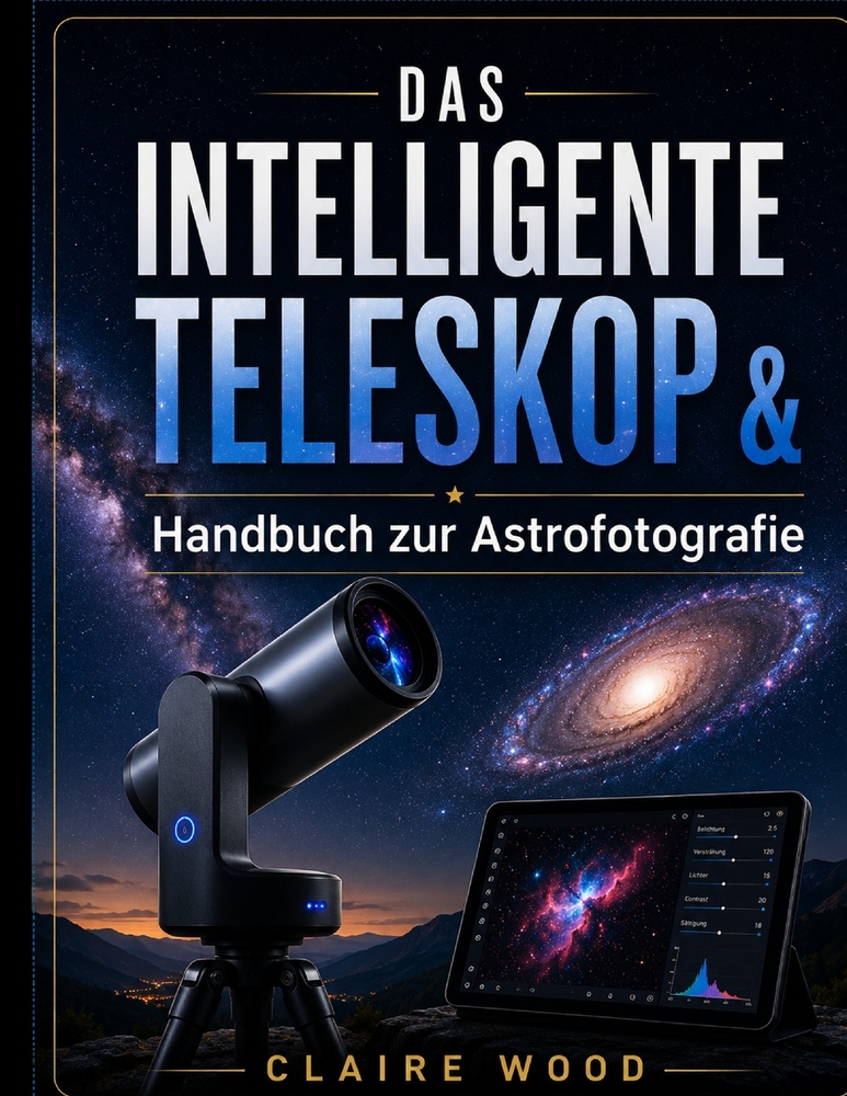 DAS INTELLIGENTE TELESKOP & Handbuch zur Astrofotografie: Vollständige Einrichtungs- Und Bildaufführung Für Zwo Seestar S50, Dwarf 3, Unistellar & Cel cover