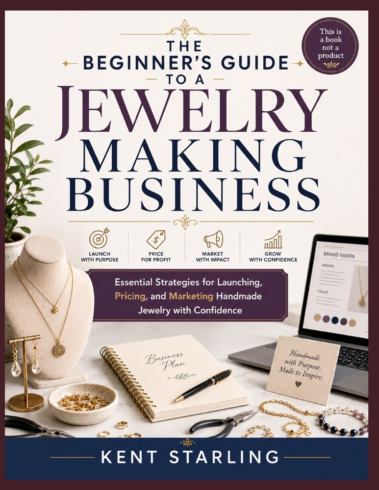 The Beginner's Guide to a Jewelry Making Business: Essential Strategies for Launching, Pricing, and Marketing Handmade Jewelry with Confidence cover