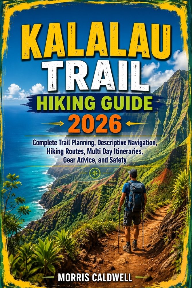Kalalau Trail Hiking Guide 2026: "Complete Trail Planning, Descriptive Navigation, Hiking Routes, Multi Day Itineraries, Gear Advice, and Safety" cover