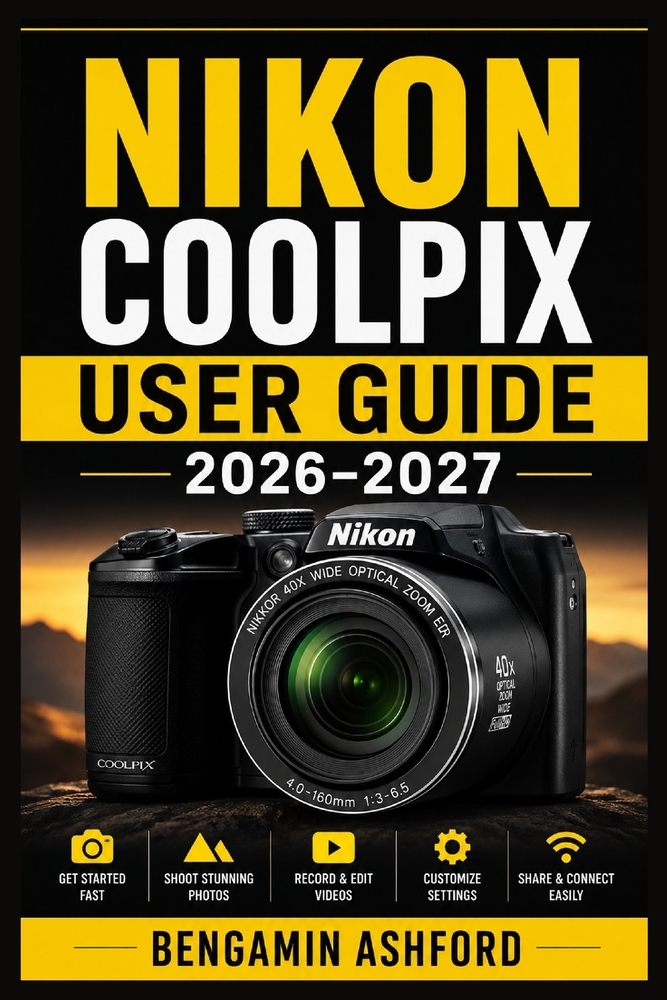 Nikon COOLPIX User Guide 2026-2027: Master Your Camera with Simple Setup, Shooting Modes, Zoom, Focus, Exposure, Video, Connectivity, Maintenance, and cover