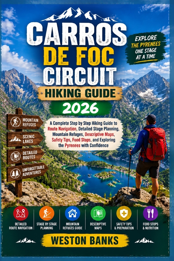 Carros de Foc Circuit HIKING GUIDE 2026: A Complete Step by Step Hiking Guide to Route Navigation, Detailed Stage Planning, Mountain Refuges, Descript cover