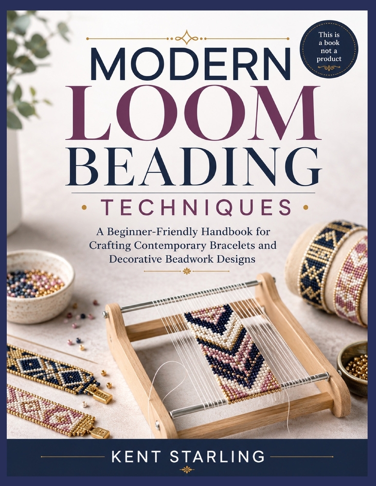 Modern Loom Beading Techniques: A Beginner-Friendly Handbook for Crafting Contemporary Bracelets and Decorative Beadwork Designs cover
