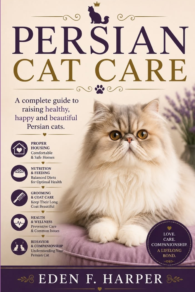 Persian Cat Care: A Complete Guide to Raising Healthy, Happy and Beautiful Persian Cats cover