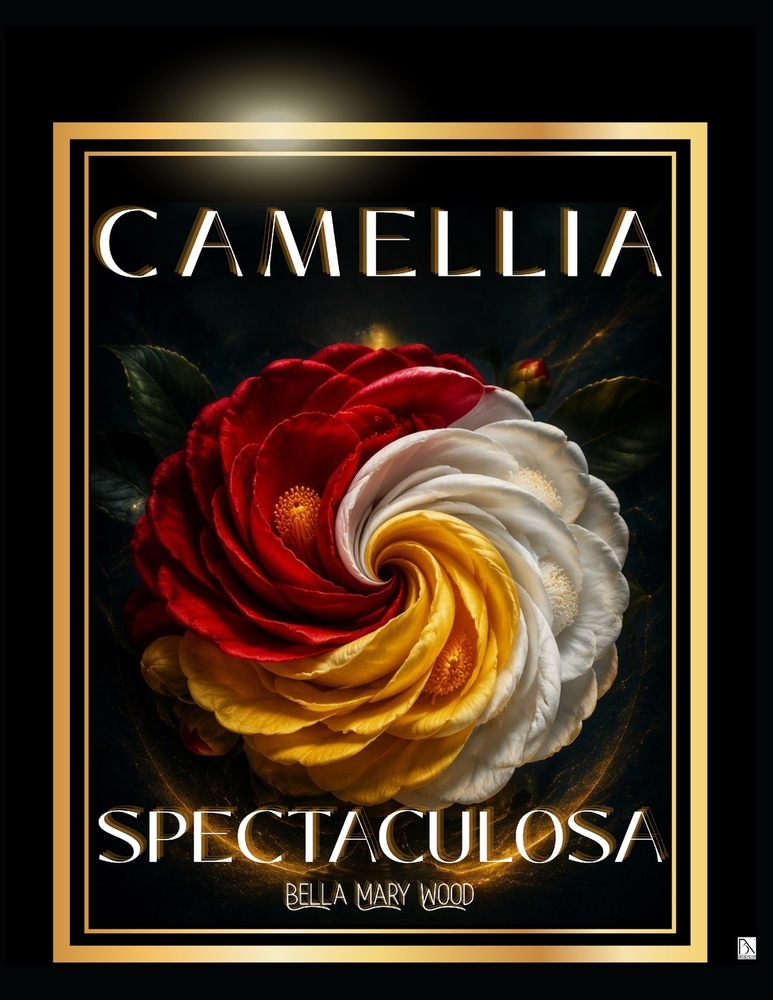 Camellia Spectaculosa: Spektakulär encyklopedi över 52 kamelior med färgläggning och konturritning cover