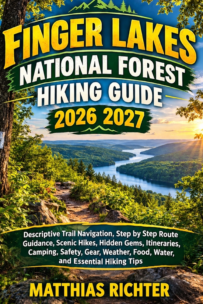 Finger Lakes National Forest Hiking Guide 2026-2027: Descriptive Trail Navigation, Step by Step Route Guidance, Scenic Hikes, Hidden Gems, Itineraries cover