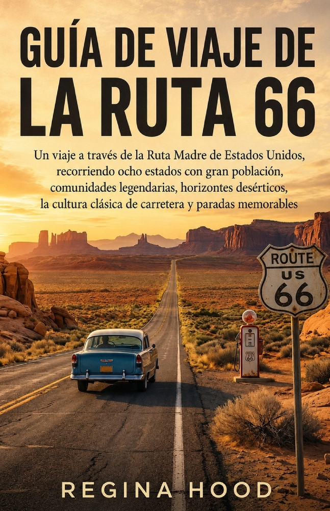 Guía de Viaje de la Ruta 66: Un viaje a través de la Ruta Madre de Estados Unidos, recorriendo ocho estados con gran población, comunidades legendaria cover