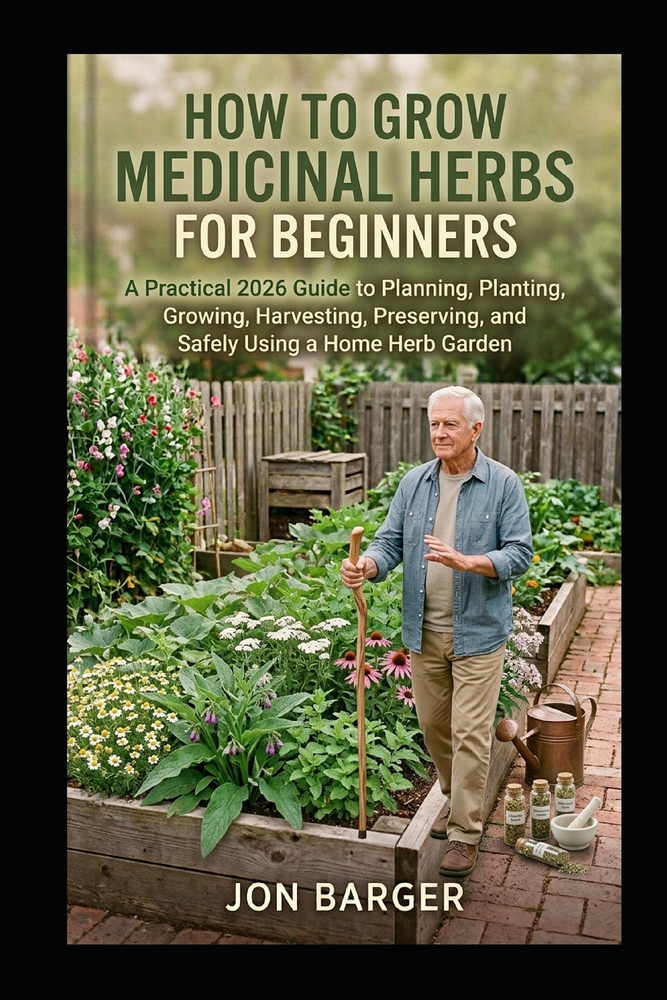 How To Grow Medicinal Herbs For Beginners: A Practical 2026 Guide to Planning, Planting, Growing, Harvesting, Preserving, and Safely Using a Home Herb cover